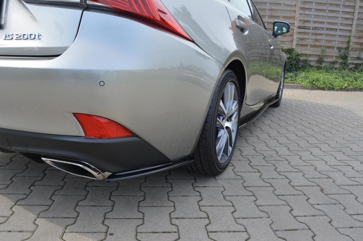REAR SIDE SPLITTERS LEXUS IS MK3 FACELIFT T - 2