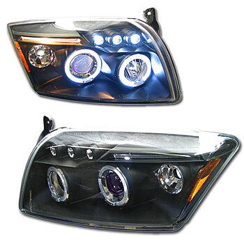 DODGE CALIBER 06+ HALO PROJECTOR HEADLIGHTS BLACK [SR]
