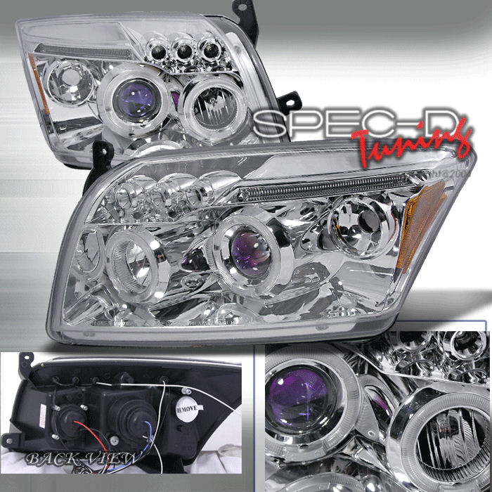 DODGE CALIBER 06+ HALO PROJECTOR HEADLIGHTS CHROME [SR]