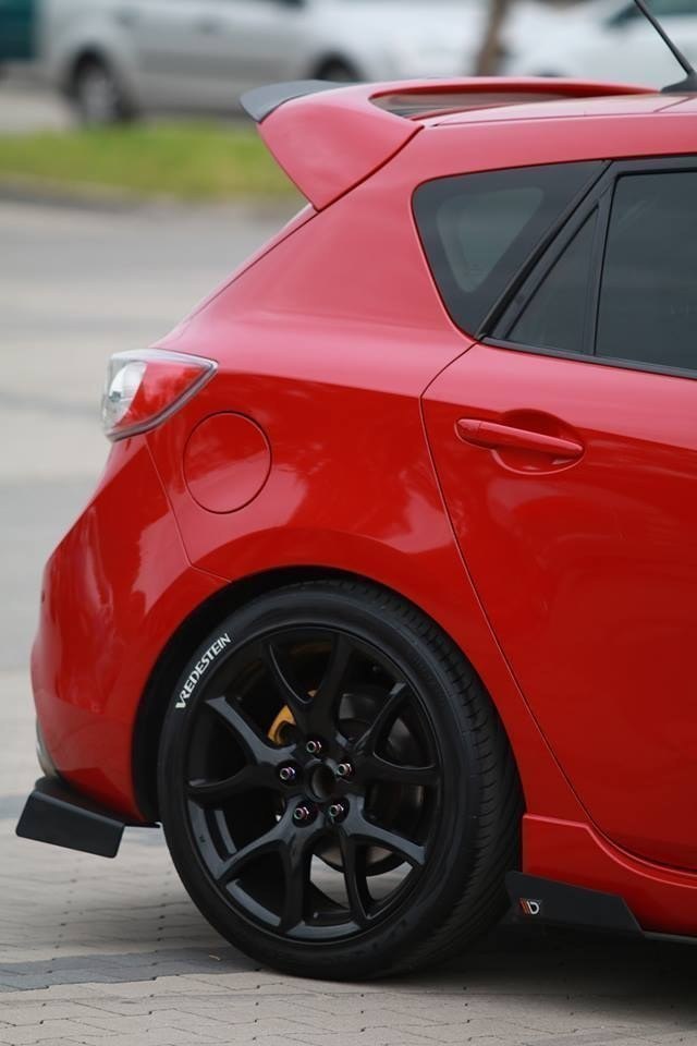 REAR SIDE SPLITTERS MAZDA 3 MK2 MPS - 2