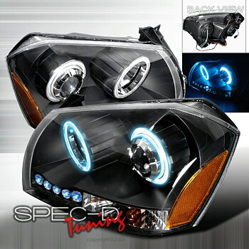 DODGE MAGNUM 05-07 PROJECTOR HEADLIGHTS BLACK V1 LED [KS]