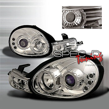 DODGE NEON 00-02 HEADLIGHTS 1-PIECE CHROME [SR]