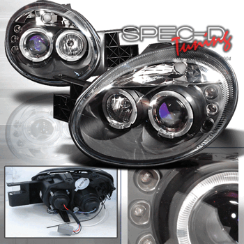 DODGE NEON 03-05 LED HEADLIGHTS BLACK [SR]