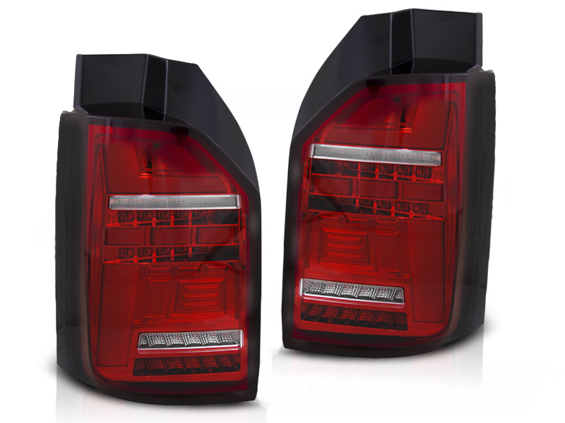 LED-BAKLYKTOR RÖD/VIT SEQ TILL VW T6.1 2020- OEM BULB