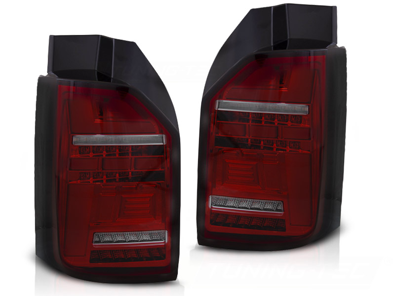 LED-BAKLYKTOR RÖD/TONAD SEQ TILL VW T6,T6.1 2015-2024 OEM LED