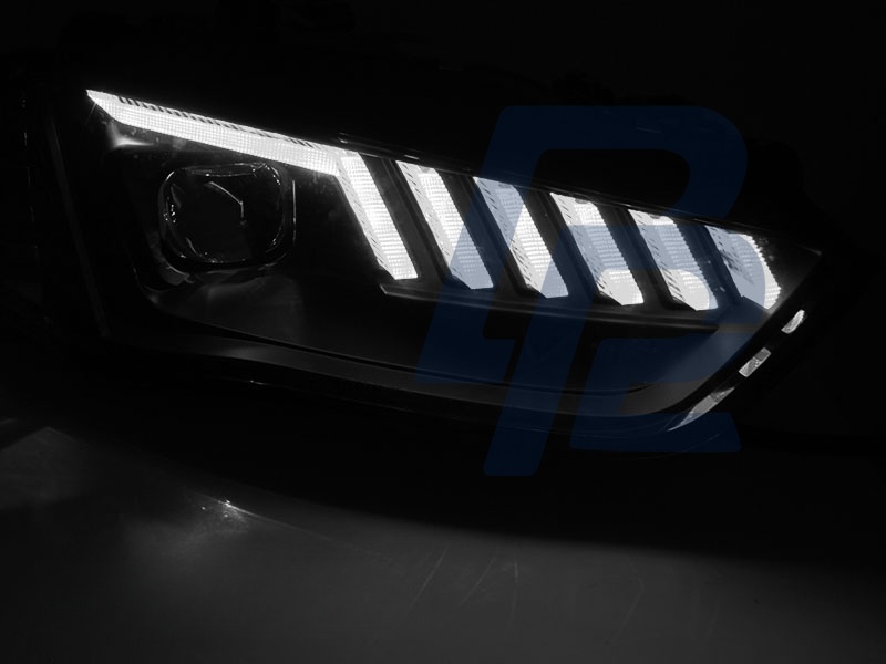 Headlights LED Black Sequential for Audi A4 B8 2012–2015 - 2