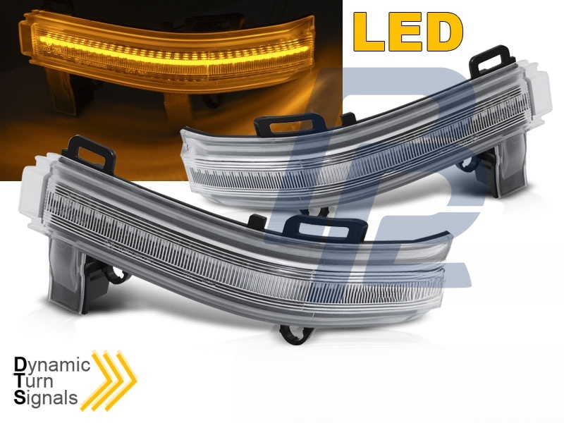 Mirror Indicators White LED Sequential for VW Crafter 2017–