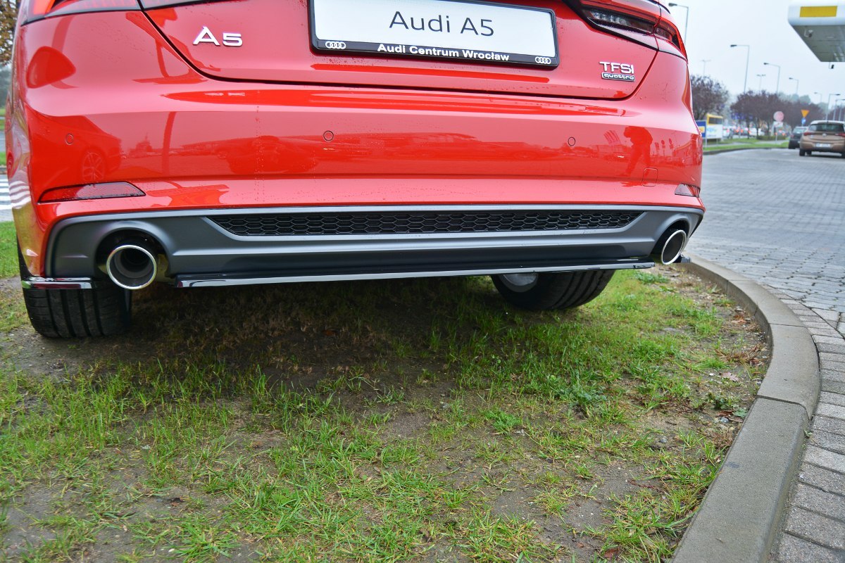 CENTRAL REAR SPLITTER AUDI A5 F5 S-LINE (WITHOUT VERTICAL BARS) - 3