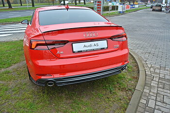 CENTRAL REAR SPLITTER AUDI A5 F5 S-LINE (WITHOUT VERTICAL BARS)