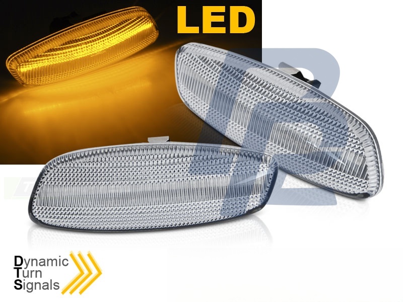 Mirror Indicators White LED Sequential for Peugeot 207 308 3008 5008 Citroen C3 C4 C5 - 2