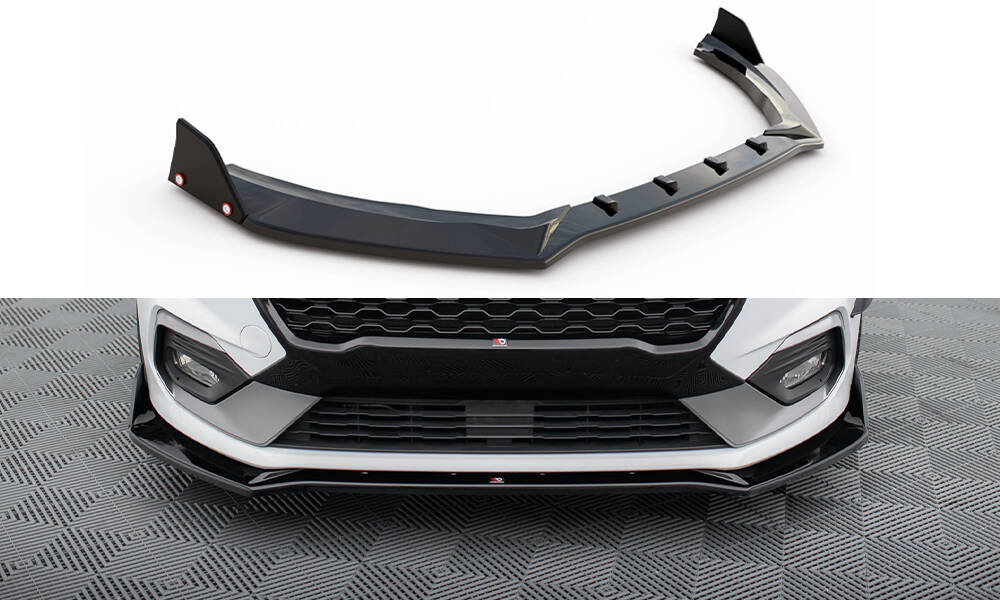 Front Splitter V.4 + Flaps Ford Fiesta ST / ST-Line Mk8