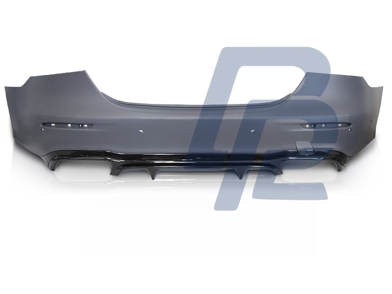 Sport Rear Bumper with PDC Black for W213 2020–2023 4D - 3