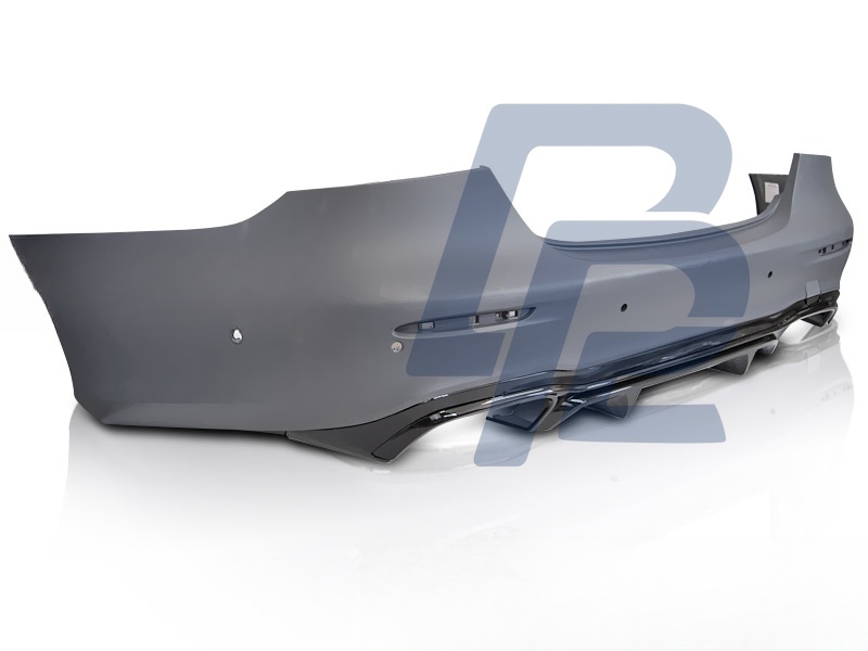 Sport Rear Bumper with PDC Black for W213 2020–2023 4D - 2