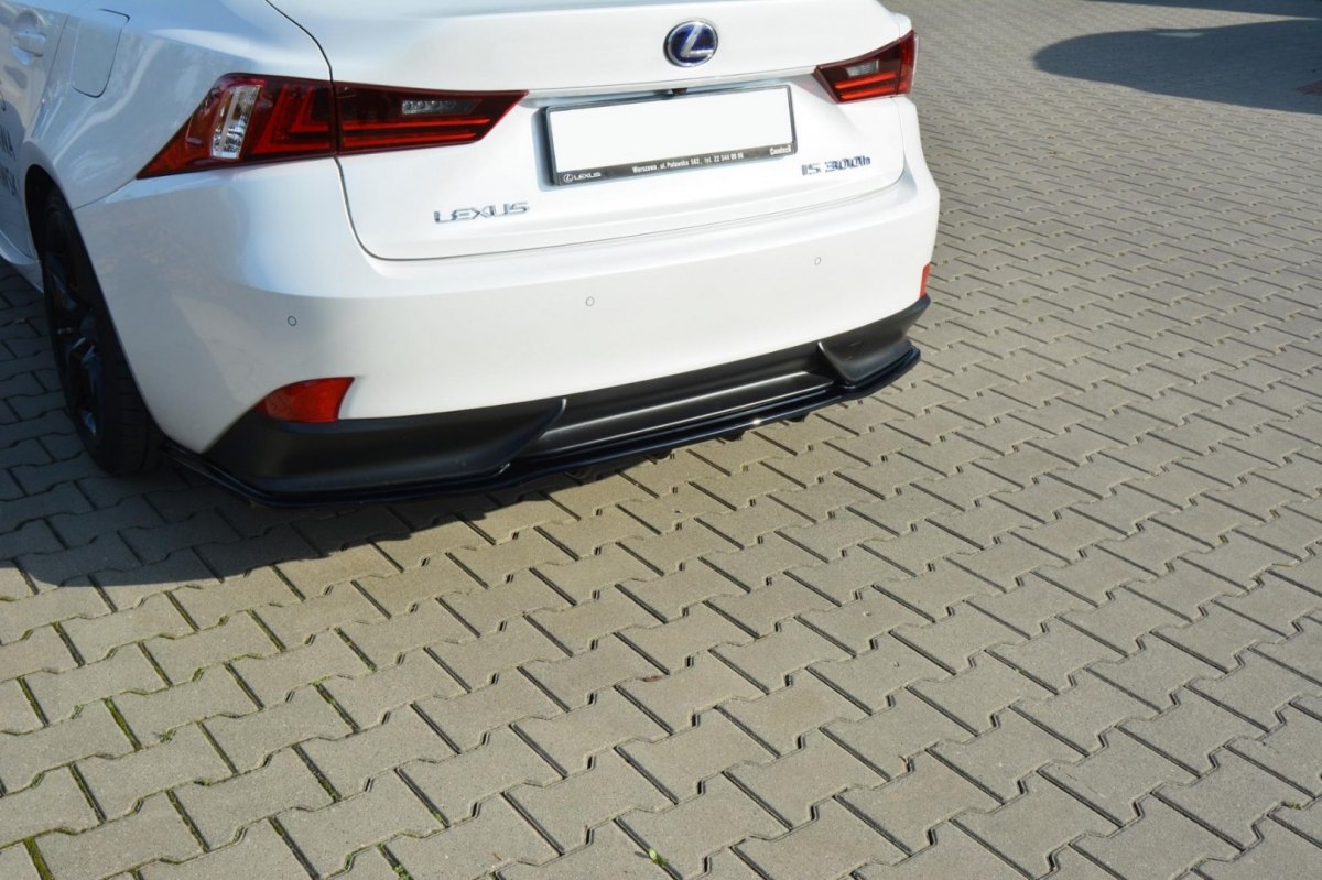CENTRAL REAR SPLITTER LEXUS IS MK3 H (WITH VERTICAL BARS) - 3