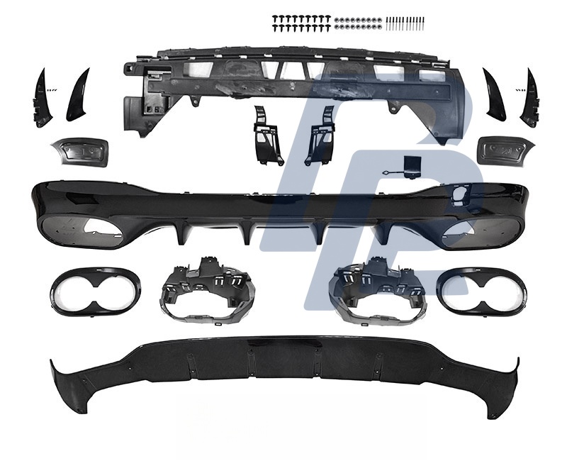 Diffuser Black Sport for Mercedes CLA W118 2019–2023 Sport Package - 4