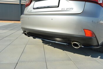 CENTRAL REAR SPLITTER LEXUS IS MK3 T (WITH VERTICAL BARS)