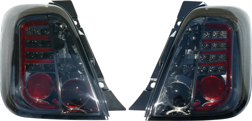 FIAT 500 07+ LED BAKLAMPOR RÖKTONADE V1