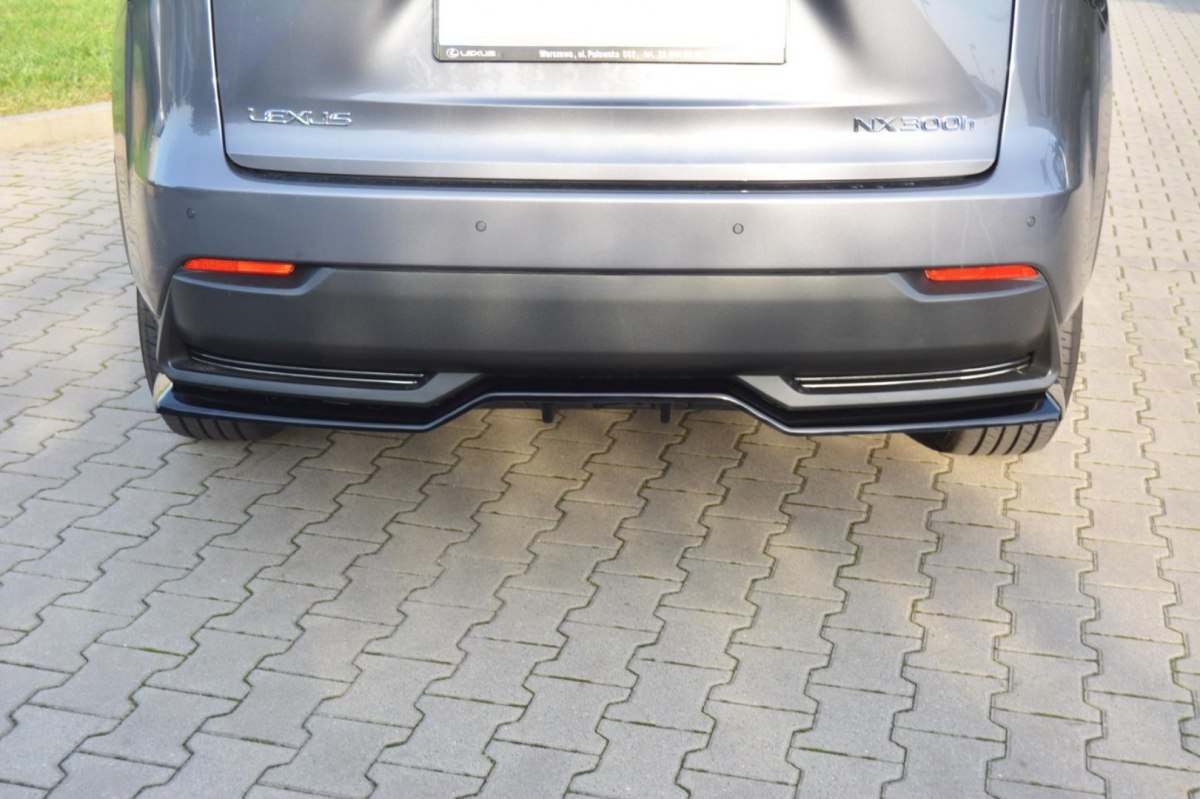 CENTRAL REAR SPLITTER LEXUS NX MK1 H (WITH VERTICAL BARS) - 2