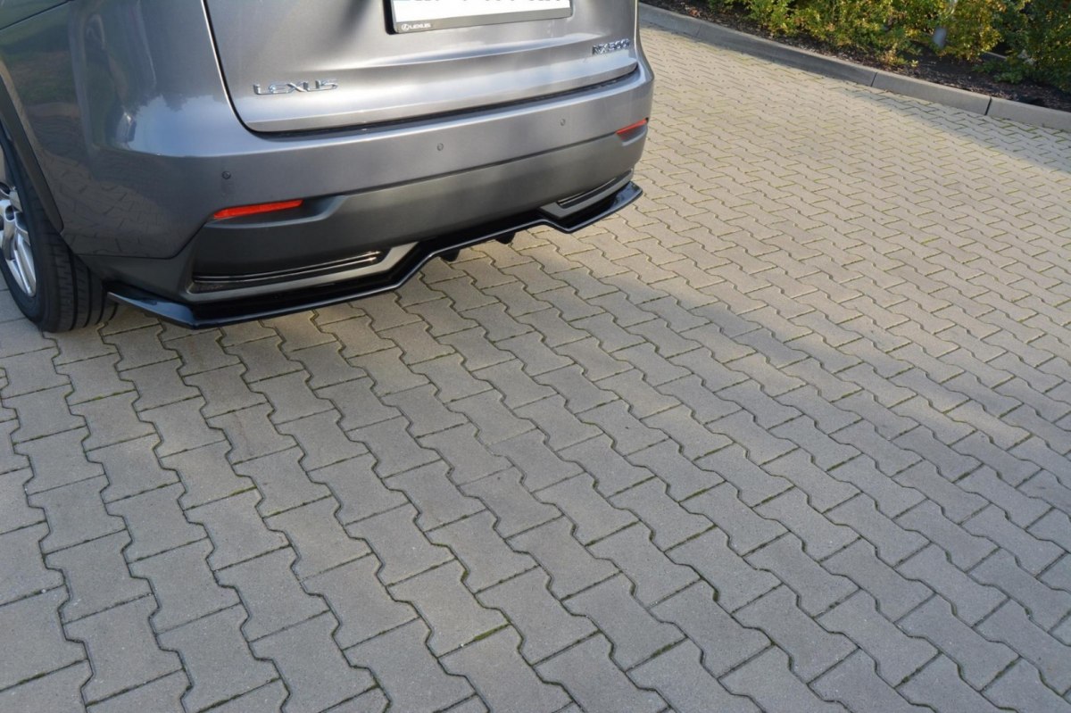 CENTRAL REAR SPLITTER LEXUS NX MK1 H (WITH VERTICAL BARS) - 4