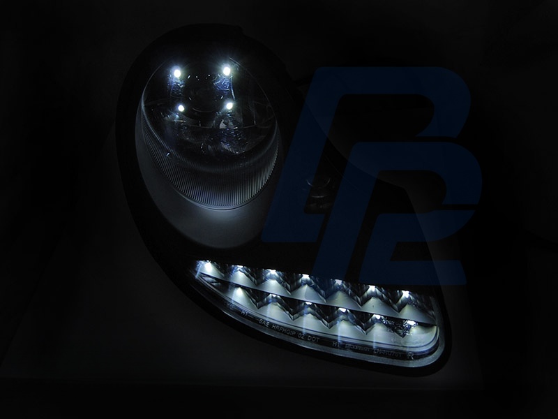 Headlights Daylight All Matt Black for Porsche Boxster 1996–2004 /911 996 - 4