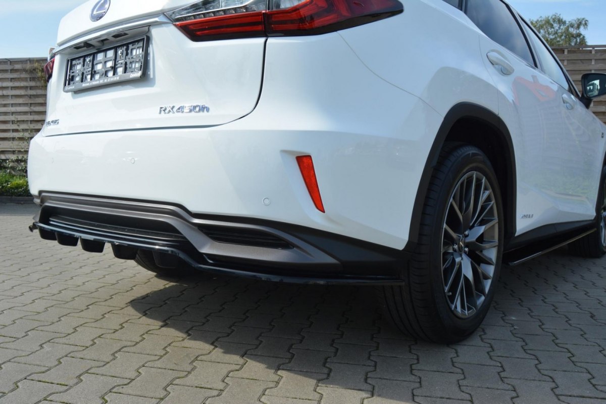 CENTRAL REAR SPLITTER LEXUS RX MK4 H (WITH VERTICAL BARS) - 4