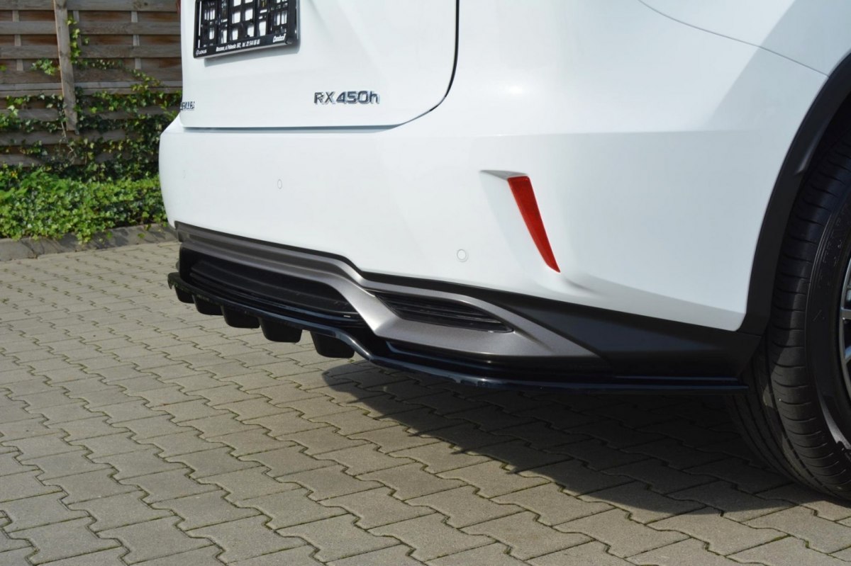 CENTRAL REAR SPLITTER LEXUS RX MK4 H (WITH VERTICAL BARS) - 3