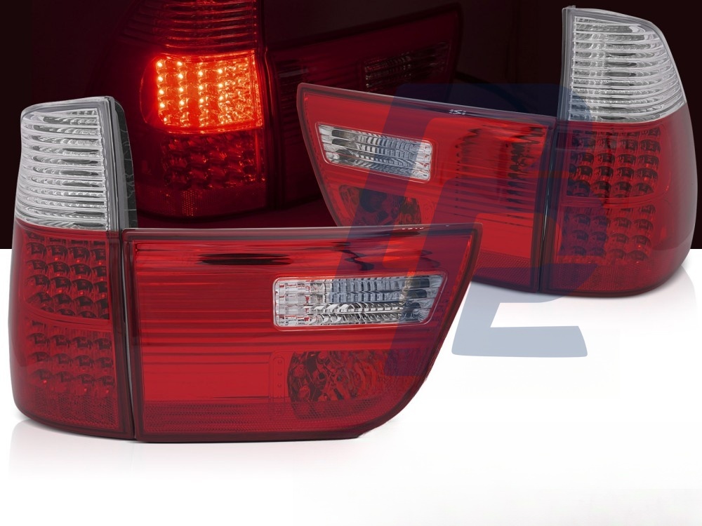 LED Tail Lights Red/Clear for BMW X5 E53 09.1999–10.2003 - 3