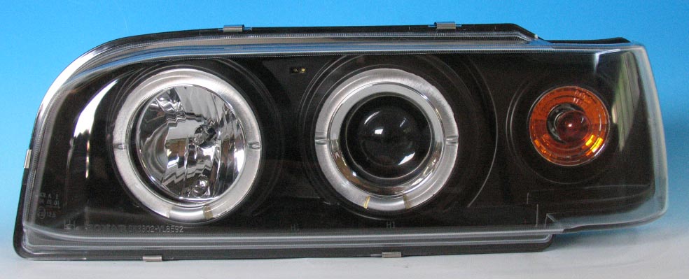 VOLVO 850 92-97 ANGEL EYE HEADLIGHTS BLACK V1