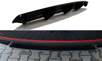 CENTRAL REAR SPLITTER SKODA OCTAVIA III RS