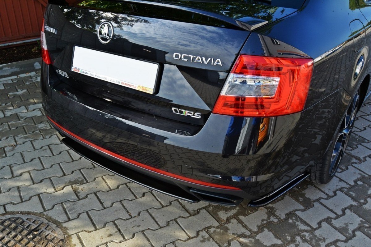 CENTRAL REAR SPLITTER SKODA OCTAVIA III RS - 2