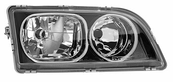 VOLVO S40/V40 02-04 HEADLIGHTS BLACK/CLEAR V1