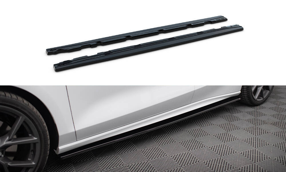 Side Skirts Diffusers V.1 Ford Focus ST / ST-Line Mk4