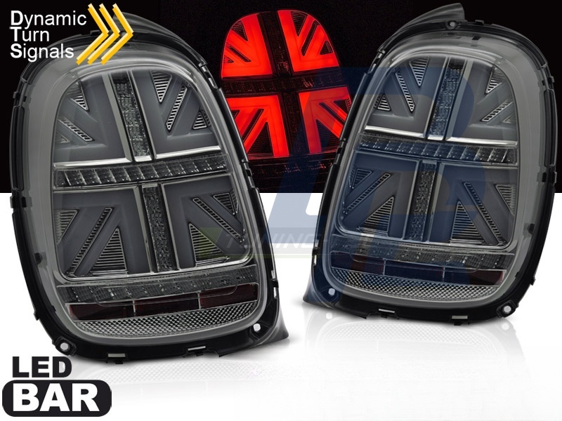 LED Tail Lights Smoked Sequential for Mini Cooper F55 F56 F57 2014–2017 6-Pin - 5