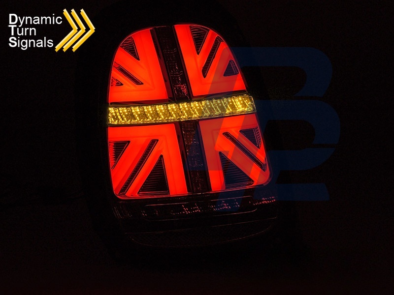 LED Tail Lights Red/Smoked Sequential for Mini Cooper F55 F56 F57 2014–2017 6-Pin - 2