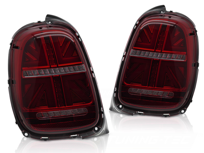 LED-BAKLYKTOR RÖD/TONAD SEQ TILL MINI COOPER F55 F56 F57 2014-2017 6-PIN