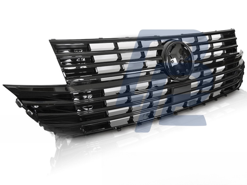 Grille Gloss Black W/Logo Base for VW T6.1 2020– - 4