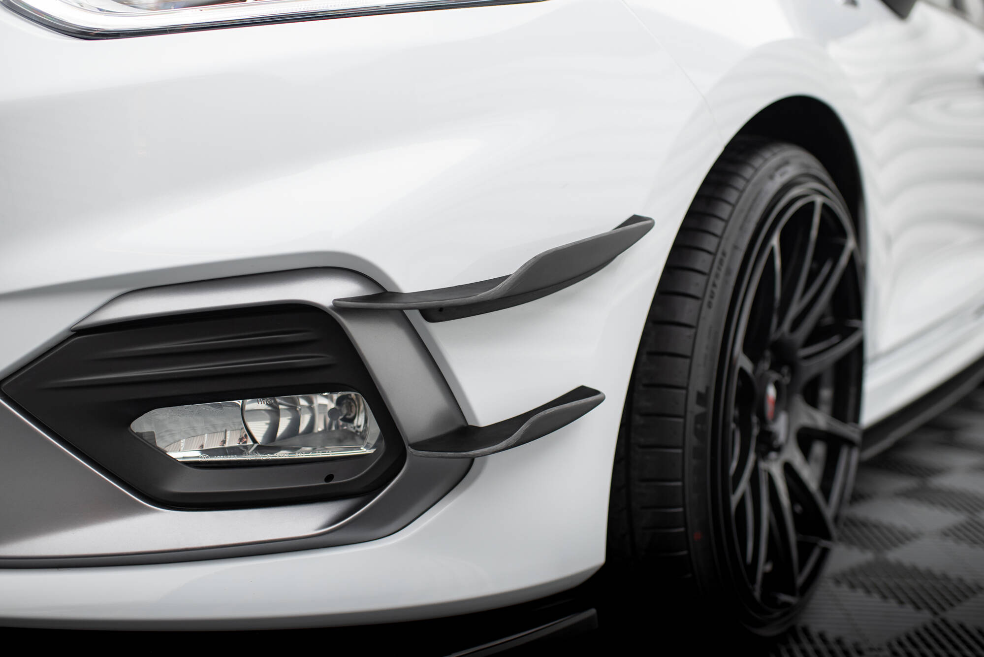 Front Bumper Wings (Canards) V.2 Ford Fiesta Mk8 ST / ST-Line - 4