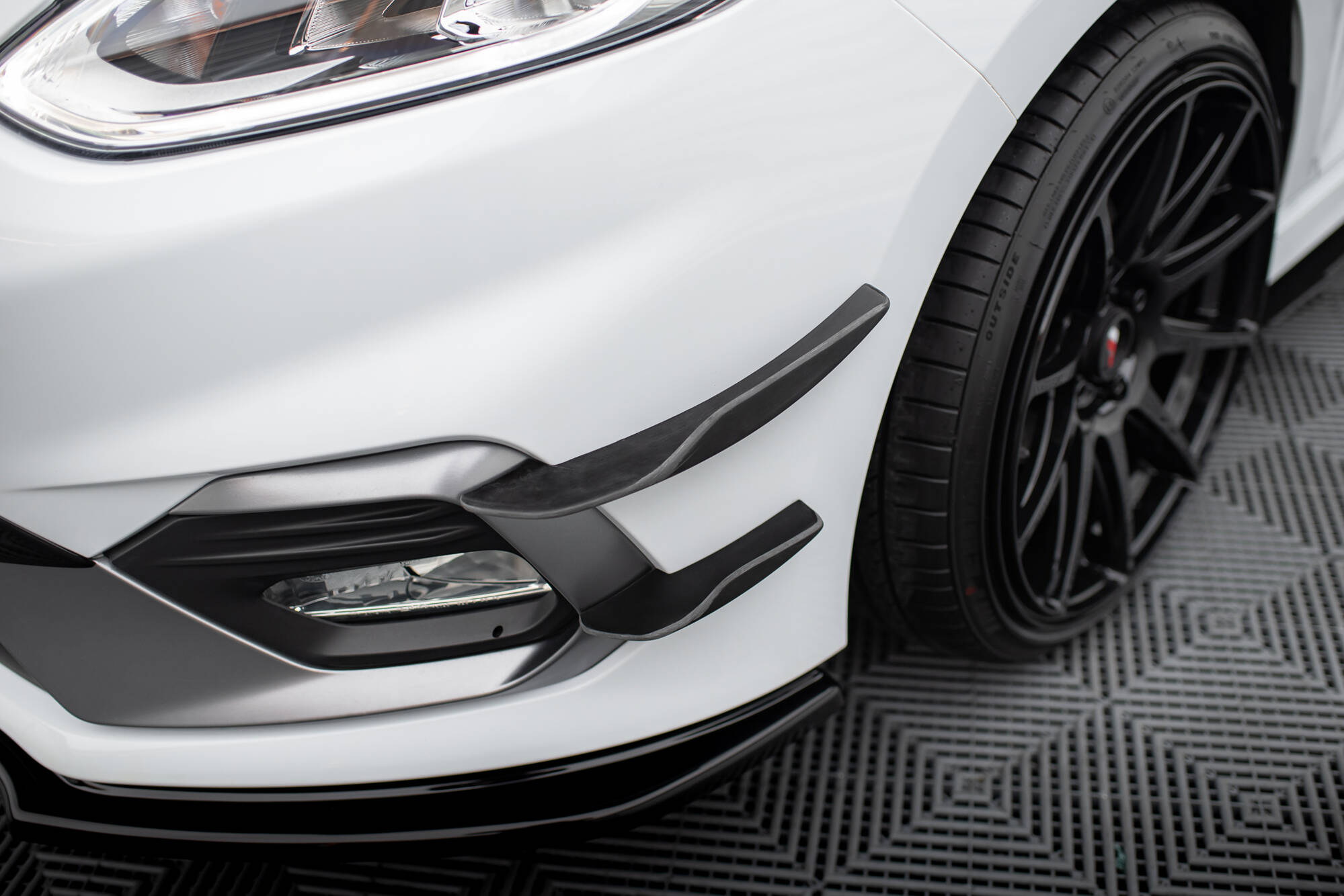 Front Bumper Wings (Canards) V.2 Ford Fiesta Mk8 ST / ST-Line - 3