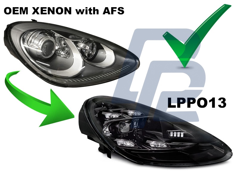 LED Headlights DRL Black for Porsche Cayenne 2010–2015 - 7