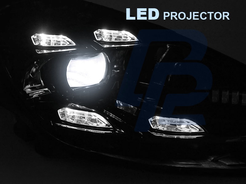LED Headlights DRL Black for Porsche Cayenne 2010–2015 - 6
