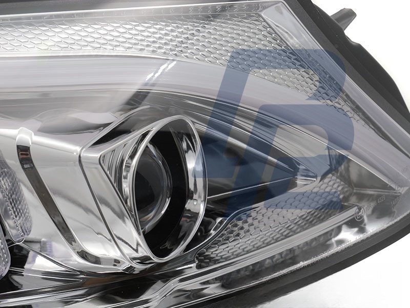 Headlights Tube LED Chrome for Mercedes W205 2014–2018 - 2