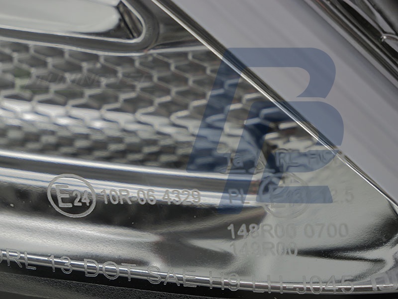 Headlights Tube LED Chrome for Mercedes W205 2014–2018 - 5