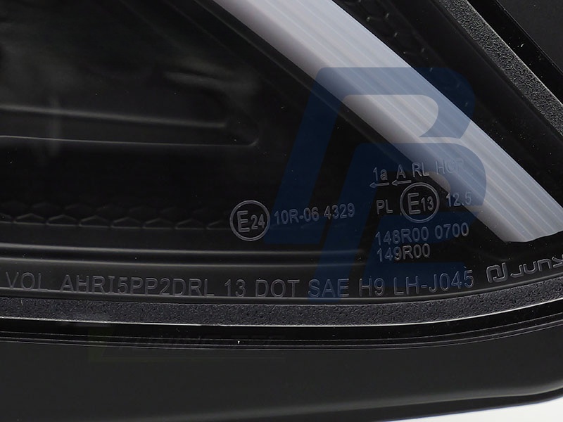 Headlights Tube LED Black for Mercedes W205 2014–2018 - 5