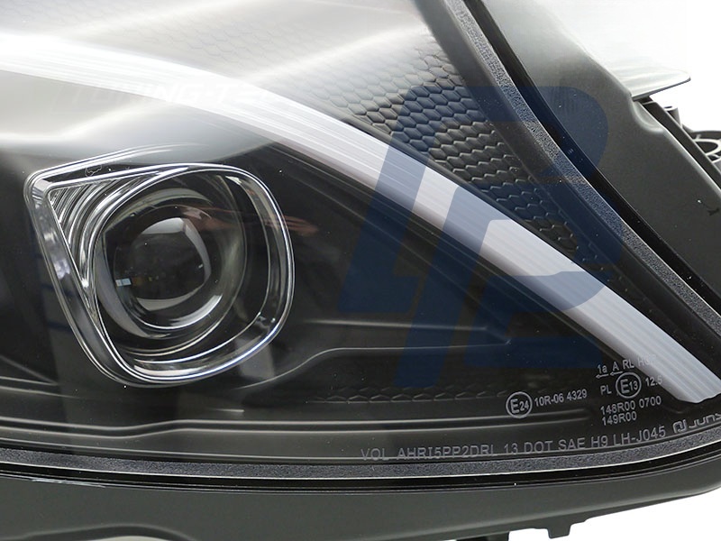 Headlights Tube LED Black for Mercedes W205 2014–2018 - 4