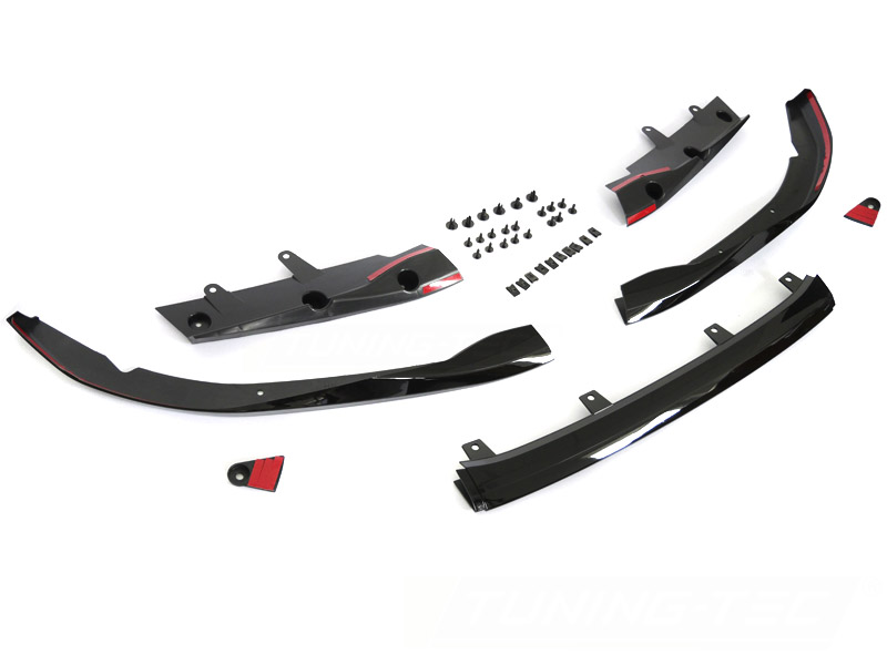 FRONTSPOILER PERFORMANCE-DESIGN BLANK SVART TILL BMW G22 G23 2020-2024