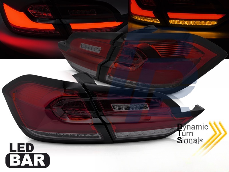 LED Tail Lights Red/Smoked for Ford Fiesta MK8 2017–2021 Hatchback - 3