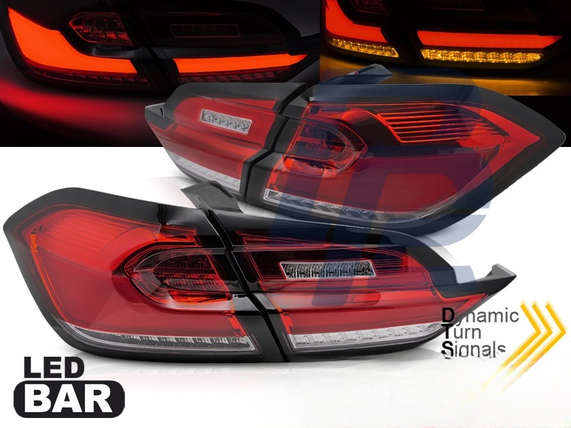 LED Tail Lights Red/Clear for Ford Fiesta MK8 2017–2021 Hatchback - 3
