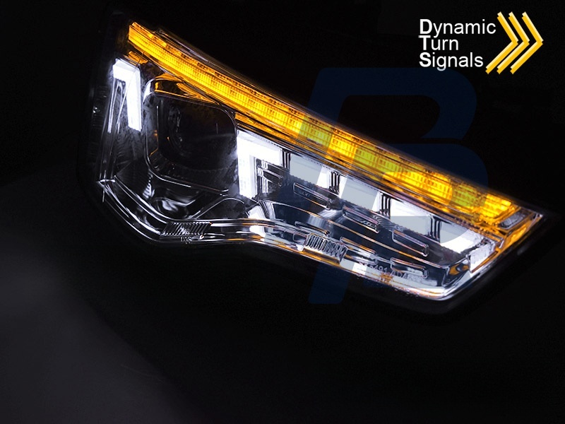 LED Headlights LED Chrome Sequential for Audi A5 2011–2016 - 5
