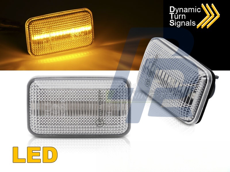 Side Indicators White LED Sequential for 100 200 A6 80 - 3