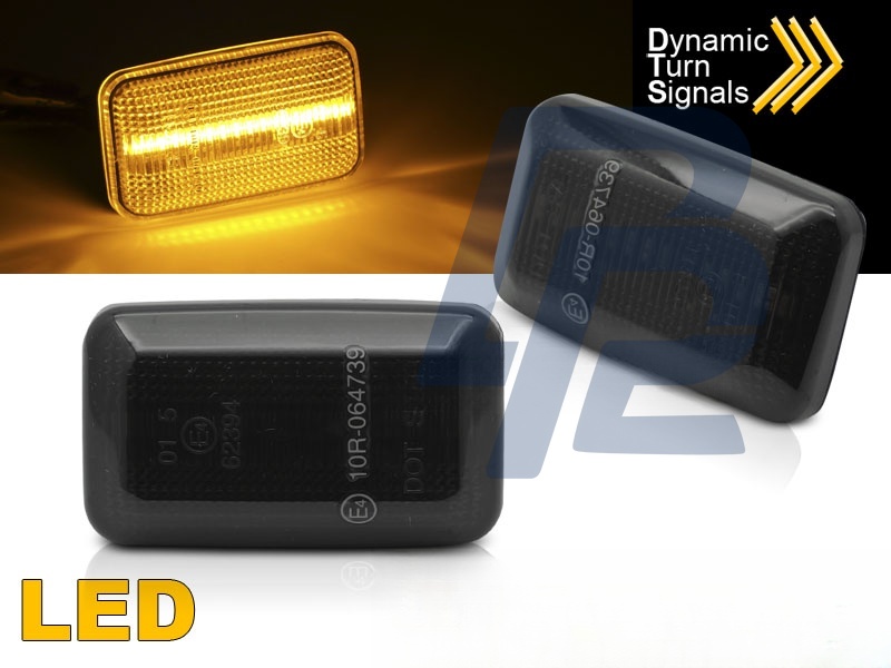 Side Indicators Smoked LED Sequential for 100 200 A6 80 - 3